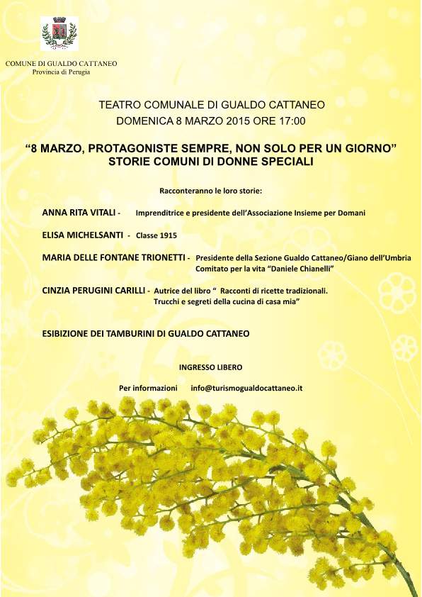 8 marzo, protagoniste sempre, non solo per un giorno